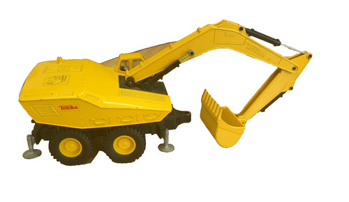 Vintage tonka excavator yellow - tonka,