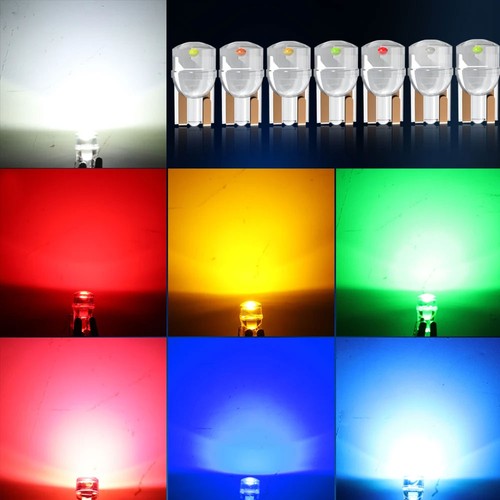 10pcs t10 w5w - cob, led