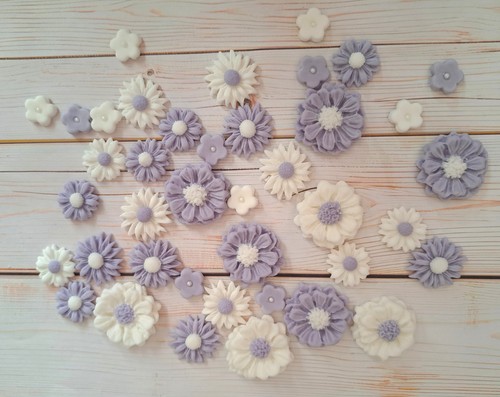 Purple white edible - purple,