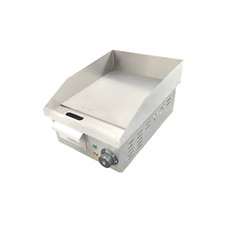 Davlex commercial electric steel griddle 280mm x 360mm small burger pro hotplate