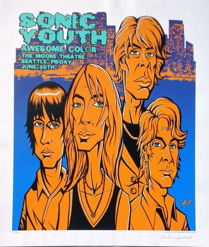 Sonic youth concert poster - sonic,