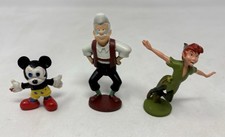 Disney Mixed Bundle Figures/Cake Topper (G2) Pinocchio Gepetto Peter Pan Mickey