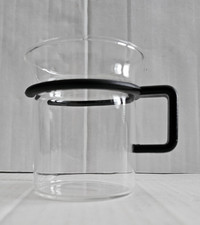 Single Vintage Bodum Bistro Black Handled Glass Luc Picard Coffee Mug
