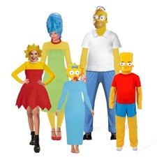 Custom Simpsons Animation Cosplay Costume Family Stage Performance Outfit