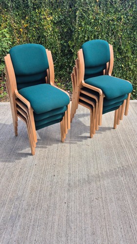 Stacking chairs with wooden - 8,