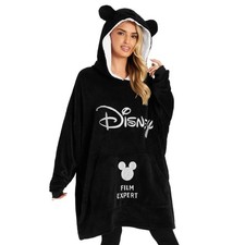 Disney Women's Hoodies, Mickey Mouse Blanket Hoodie, Minnie and Mickey Gifts