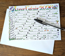 2026 Desk calendar Lunar Card