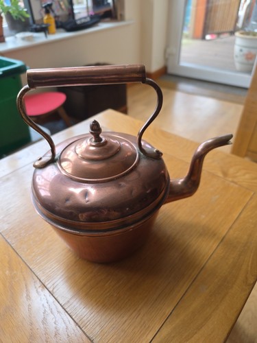 Vintage copper brass tea - vintage,