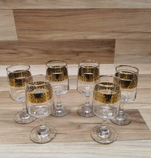 Set of 6 Vintage Dema Gold