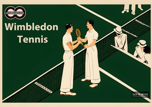 Wimbledon tennis art - wimbledon, artwork