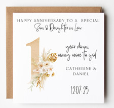 Gold 1st Wedding Anniversary