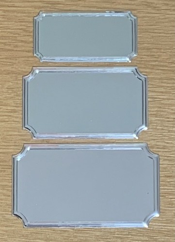 Scalloped corners trophy plate - corners,