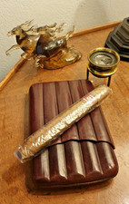 Leather 5 tube Vintage Cigar