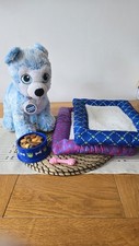 Build a Bear BAB Promise Pets - Blue Blast Husky Dog With 2 Beds & Accessories 