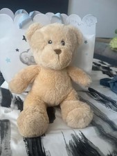 Soft beige teddy bear - beige, plush