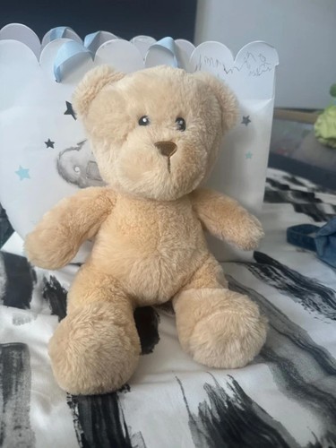 Soft beige teddy bear plush - soft,