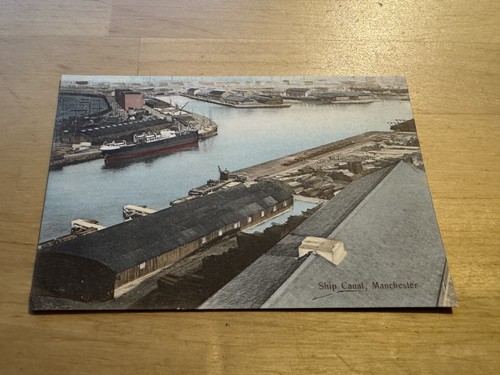 Postcard ship canal - postcard,