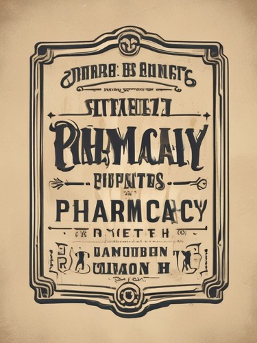 Vintage pharmacy sign - vintage,