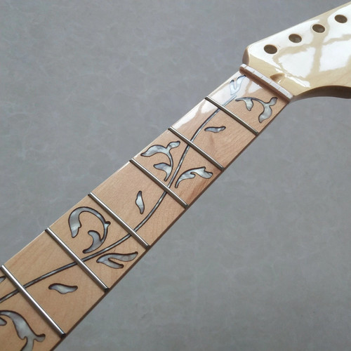 Gloss maple guitar neck parts - maple,