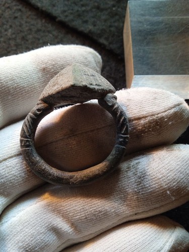 Superb medieval templar ring