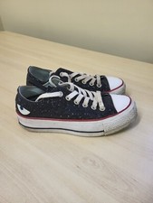Converse Black All Stars Glitter Trainers (N)