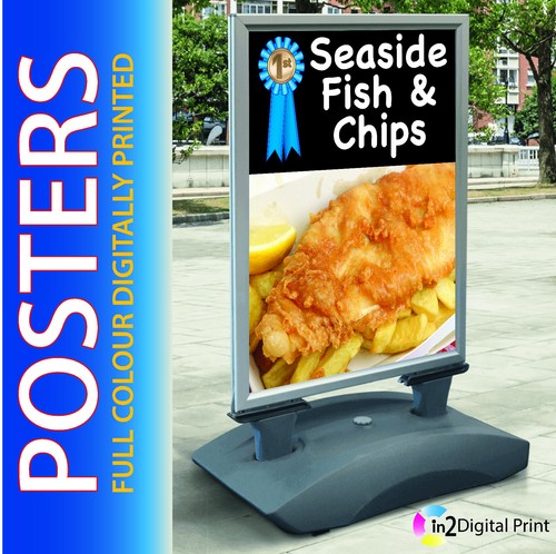 Board pavement sign paper - a-board,