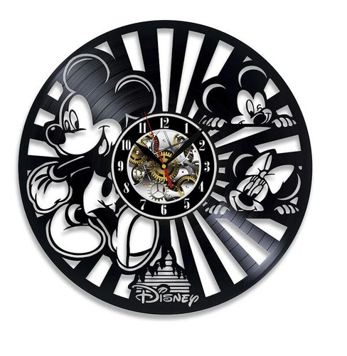 Disney vinyl wall clock - disney,