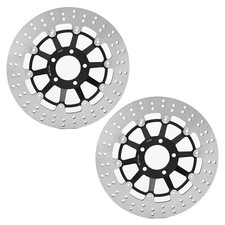 Pair Front Brake Discs For