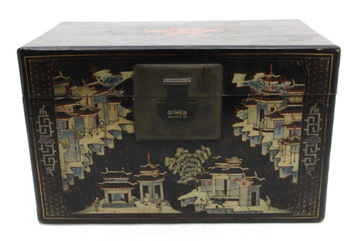 Chinese black lacquered hand - lacquered,