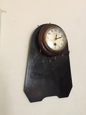 unusual 1930s wall clock converted to quartz battery movementREDUCED
