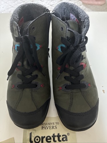 Reiker green leather boots - reiker,