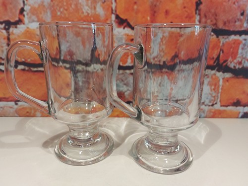 Pair glass latte mugs arc - pair,