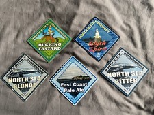 5 NORTH BLYTH BREWERY. Northumberland. Beer pump clips.
