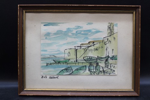 Signed original watercolor - signed,