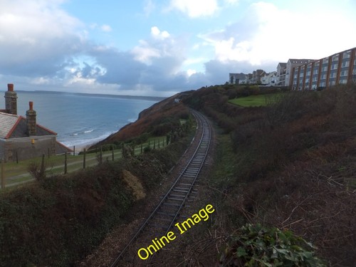 Photo 6x4 railway line - railway, to