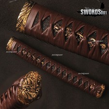 Real Black Rayskin Tsuka Brass