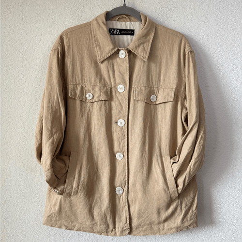 Zara linen blend - shacket, m