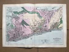 Antique city map / plan of