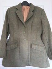 Equetech Ladies Claydon Tweed Riding Hacking Jacket size 32 UK  petite (short) 
