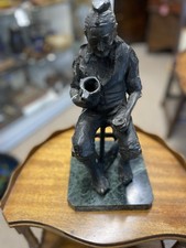 Spelter figure country old - figure,