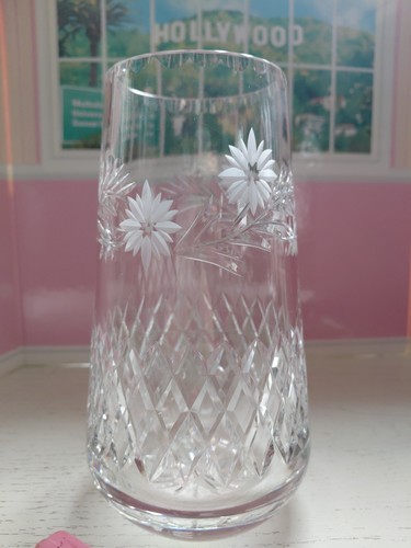Rare vtg crystal vase - rare,
