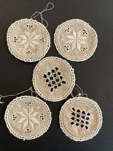 Lefkara lace star disks - lefkara,