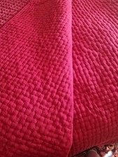 King Burgundy Bed Throw