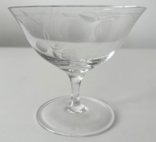 RARE Wedgwood Stemmed Glass Fruit Dessert Bowl Dish Wild Strawberry