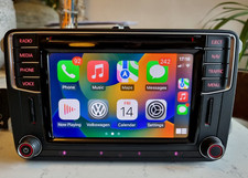 REFURBISHED VW CARPLAY SAT NAV BLUETOOTH DAB HEAD UNIT MIB2 AMAROK T6 CADDY T5.1