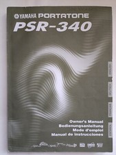 Yamaha PSR 340 Portatone Digital Keyboard Owner's Manual Book