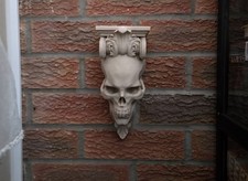 Skull corbel wall shelf Gothic