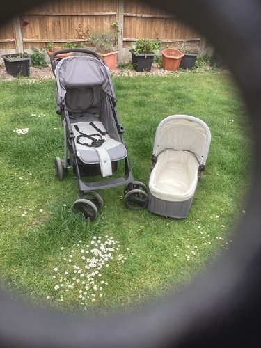 Hauck pushchair and carrycot - and,