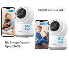 ieGeek 3MP Indoor Home Security Camera, 2.4/5G WiFi Smart Pet Cam 2way-Audio App