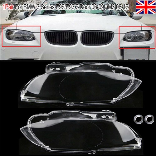 Pair headlight headlamp lens - headlight,